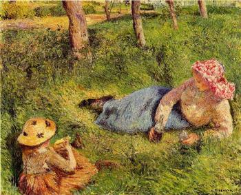 卡米耶 畢沙羅 The Snack, Child and Young Peasant at Rest 卡米耶 畢沙羅 The Snack, Child and Young Peasant at Rest